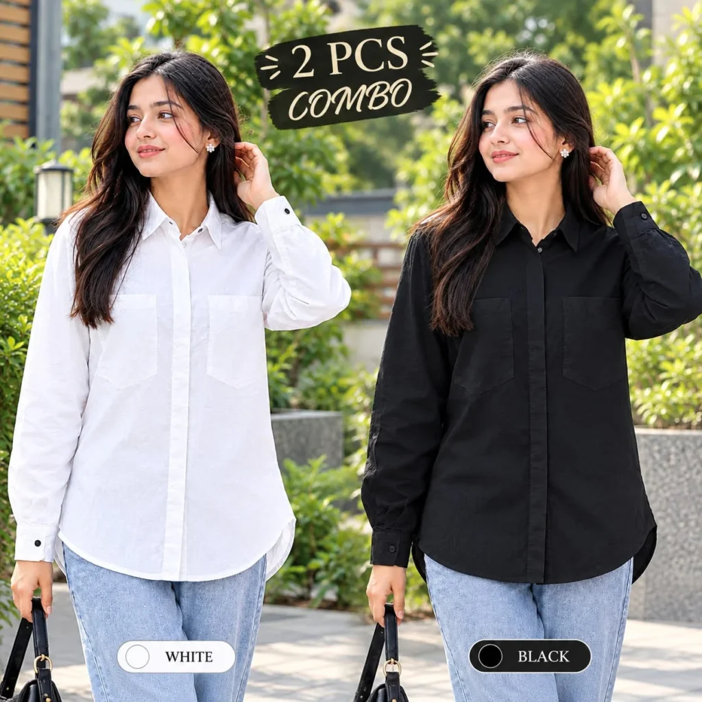 Premium Ladies Viscose Combo Shirt